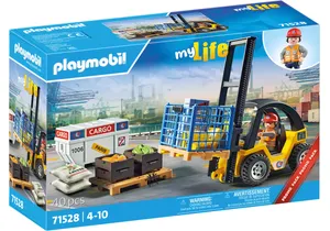 Produktbild von Playmobil 71528  myLife  Gabelstapler mit Fracht