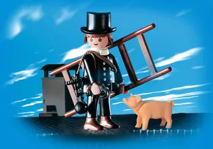 Produktbild von Playmobil 7968    Schornsteinfeger mit Schweinchen (Folienverpackung)