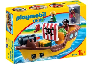 Produktbild von Playmobil 9118 1-2-3   Piratenschiff