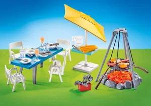 Produktbild von Playmobil 9818  City Life  Terassenmöbel mit Schwenkgrill (Folienverpackung)