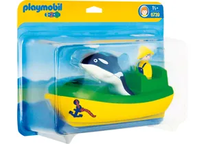 Produktbild von Playmobil 6739 1-2-3   Fischerboot mit Wal