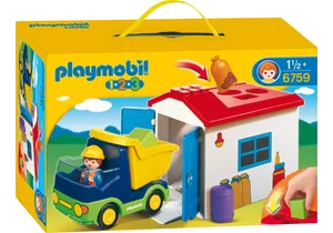 Produktbild von Playmobil 6759 1-2-3   LKW mit Sortiergarage