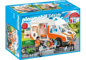 Produktbild von Playmobil 70049  City Life  Rettungswagen mit Licht und Sound