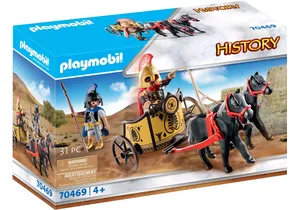 Produktbild von Playmobil 70469  History  Achilles im Streitwagen mit Patroklos