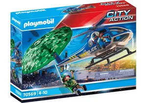 Produktbild von Playmobil 70569  City Action  Polizei-Hubschrauber: Fallschirm-Verfolgung