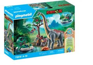 Produktbild von Playmobil 71819    Brachiosaurus-Begegnung mit Luftkissenboot