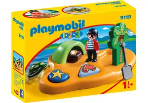 Produktbild von Playmobil 9119 1-2-3   Pirateninsel