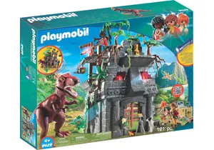 Produktbild von Playmobil 9429  Dinos  Basecamp mit T-Rex und Lichteffekten