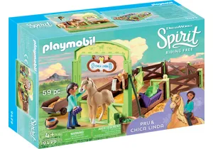 Produktbild von Playmobil 9479  Spirit  Pferdebox Pru und Chica Linda