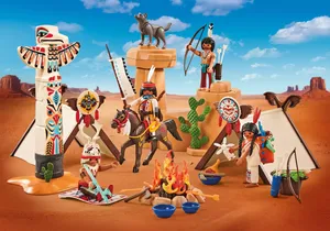 Produktbild von Playmobil 9899  Western  Indianercamp mit Totempfahl (Folienverpackung)