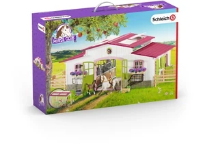 Produktbild von Schleich 42344  Horse Club  Pferdehof mit Reiterin und Pferden und Zubehör