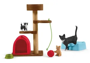 Schleich 42501 Farm World Spielspaß für niedliche Katzen