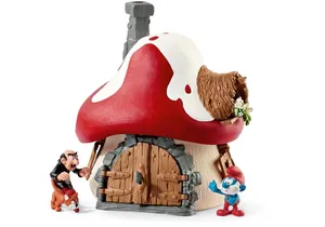 Schleich 20803 Die Schlümpfe Schlumpf Haus mit 2 Figuren