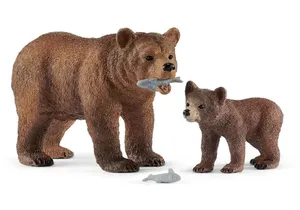 Produktbild von Schleich 42473  Wild Life  Grizzlybär-Mutter mit Jungem
