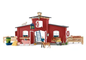Schleich 42606 Farm World Große Farm mit Tieren und Zubehör