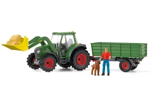 Schleich 42608 Farm World Traktor mit Anhänger
