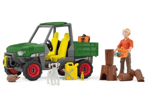 Schleich 42659 Farm World Waldbauer mit Fahrzeug